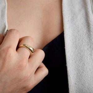 Handmade Brass Dome Ring Size 5.5